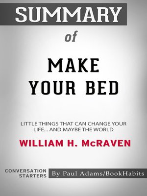 cover image of Summary of Make Your Bed